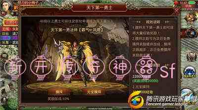 新开传奇神器sf游戏截图1